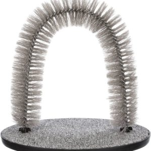 Trixie - Arc de Massage et de Soins du Pelage Gris pour Chat - 36×33cm