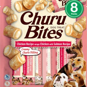 Inaba Churu Bites Poulet & Saumon (chien) - 8x12g